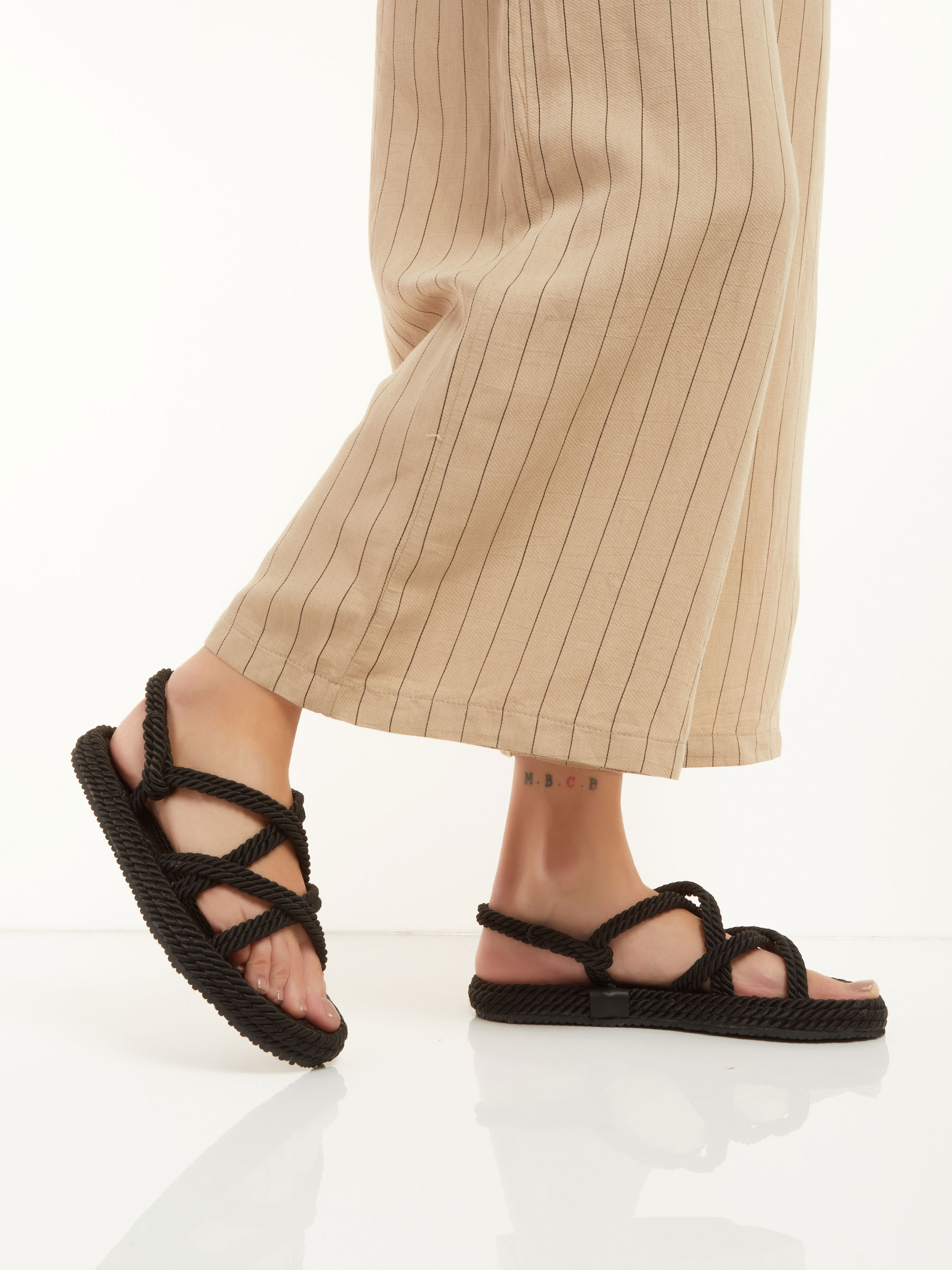 (image for) scarpe alla moda Rope Flat Sandals F0545554-0712 In Offerta